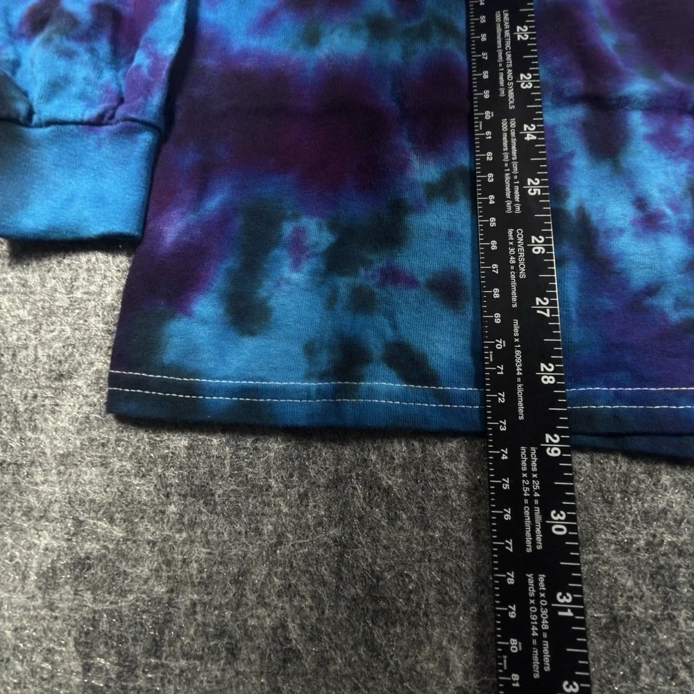 Grateful Dead Liquid Blue XL New Years Eve 1987 Oakland Tie Dye Long Sleeve